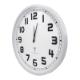 Radio-controlled wall clock Ø61 cm with strong plastic frame and classic white dial